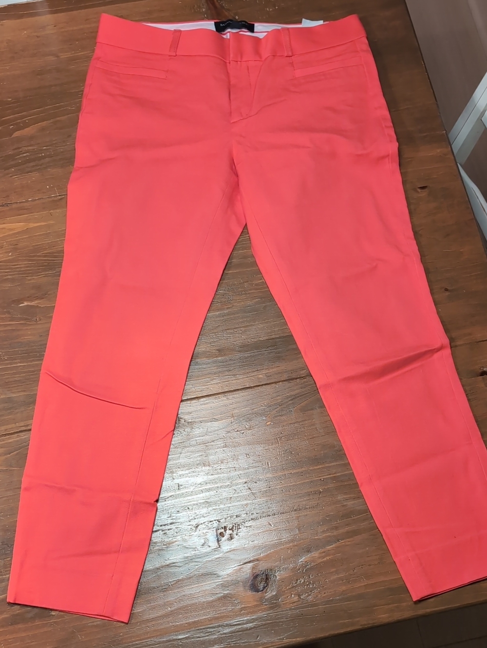 Banana Republic Coral Low Rise Slim Crop Ankle Pants